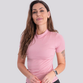 Blusa Feminina Rosa Segunda Pele KongFit – Gola Alta e Conforto