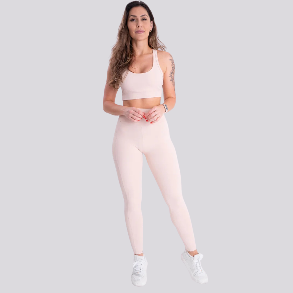 Conjunto feminino top nadador fina Kong Femme
