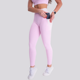 Conjunto Feminino Lilás KongFit – Top + Calça de Alta Performance